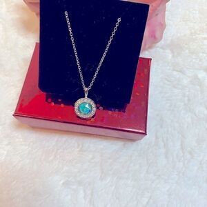 Swarovski sterling silver crystal Necklace